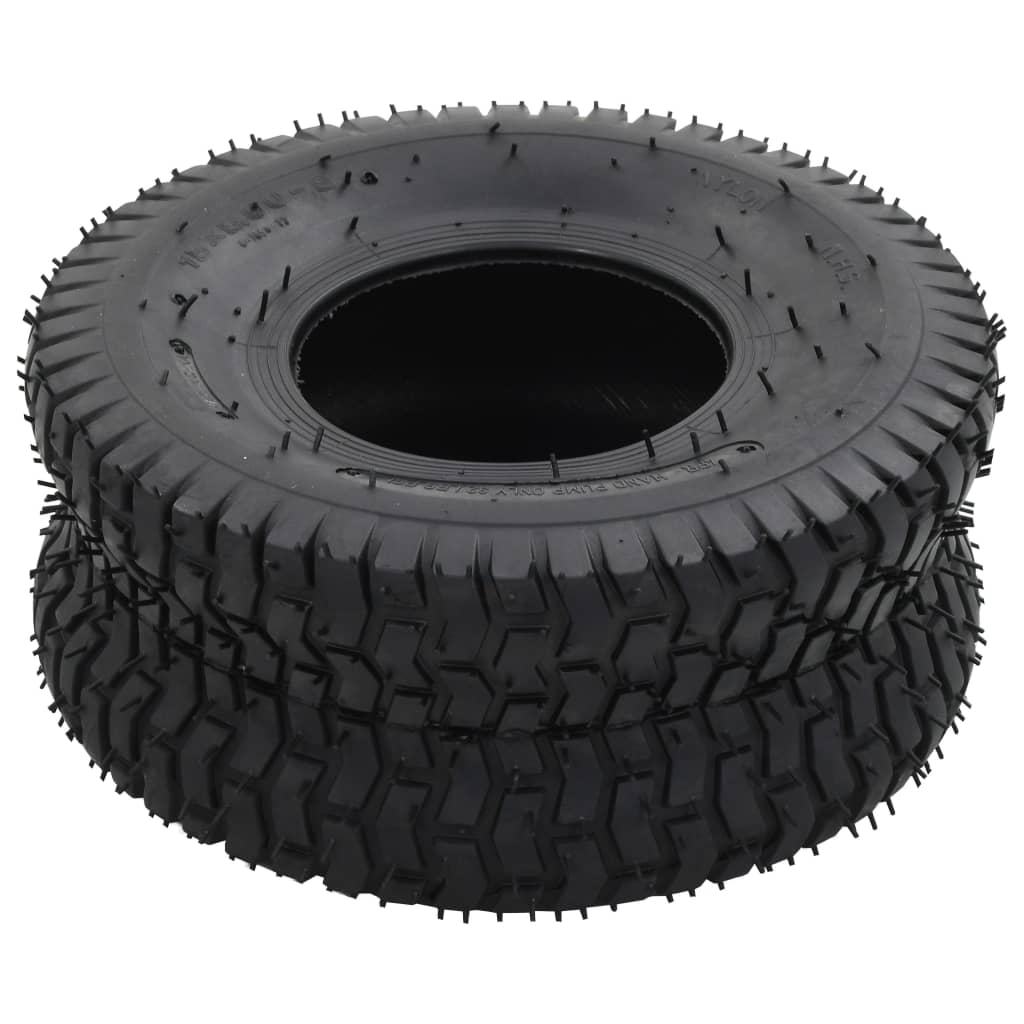 Schubkarrenreifen 2 Stk. 15x6.00-6 4PR Gummi