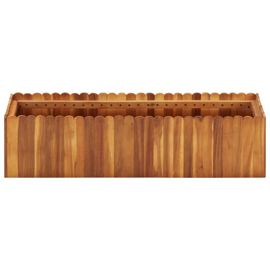 Havehøjbed 100 x 30 x 25 cm massivt akacietræ