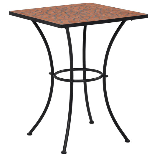 Mosaik Bistro Bord Terracotta Rød 60 cm Keramik