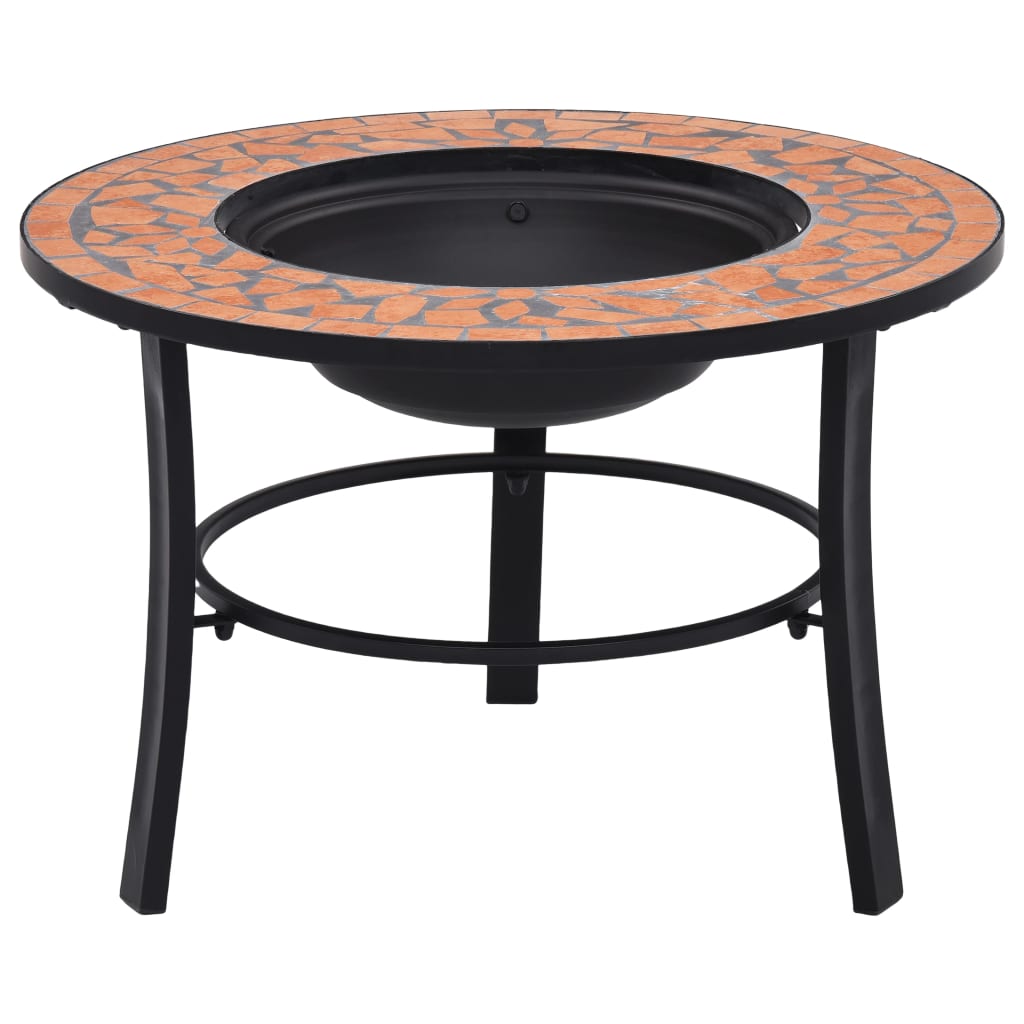 Pejs Mosaik Keramik Terracotta 68 cm