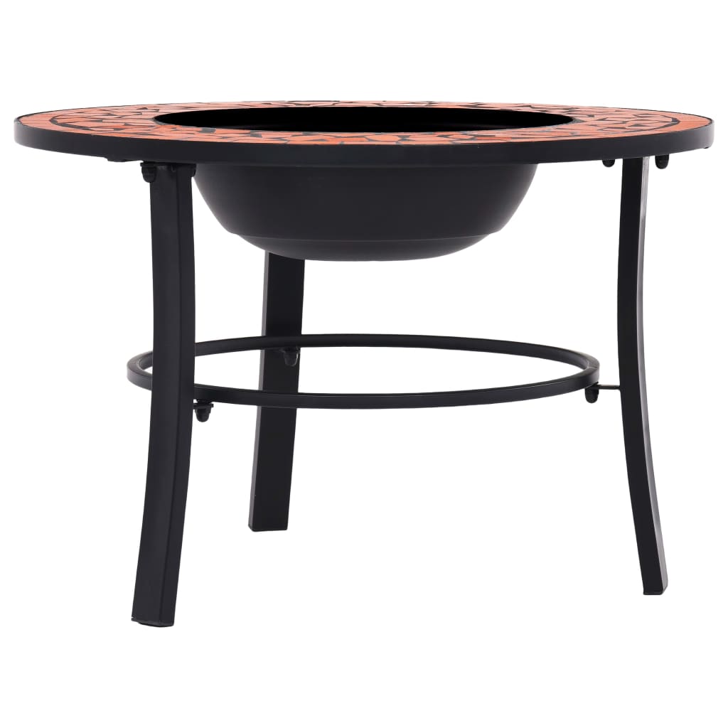 Pejs Mosaik Keramik Terracotta 68 cm