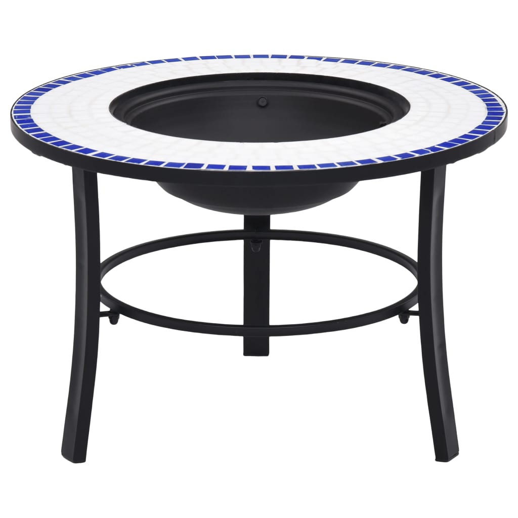 Pejs Mosaik Keramik Blå og Hvid 68 cm