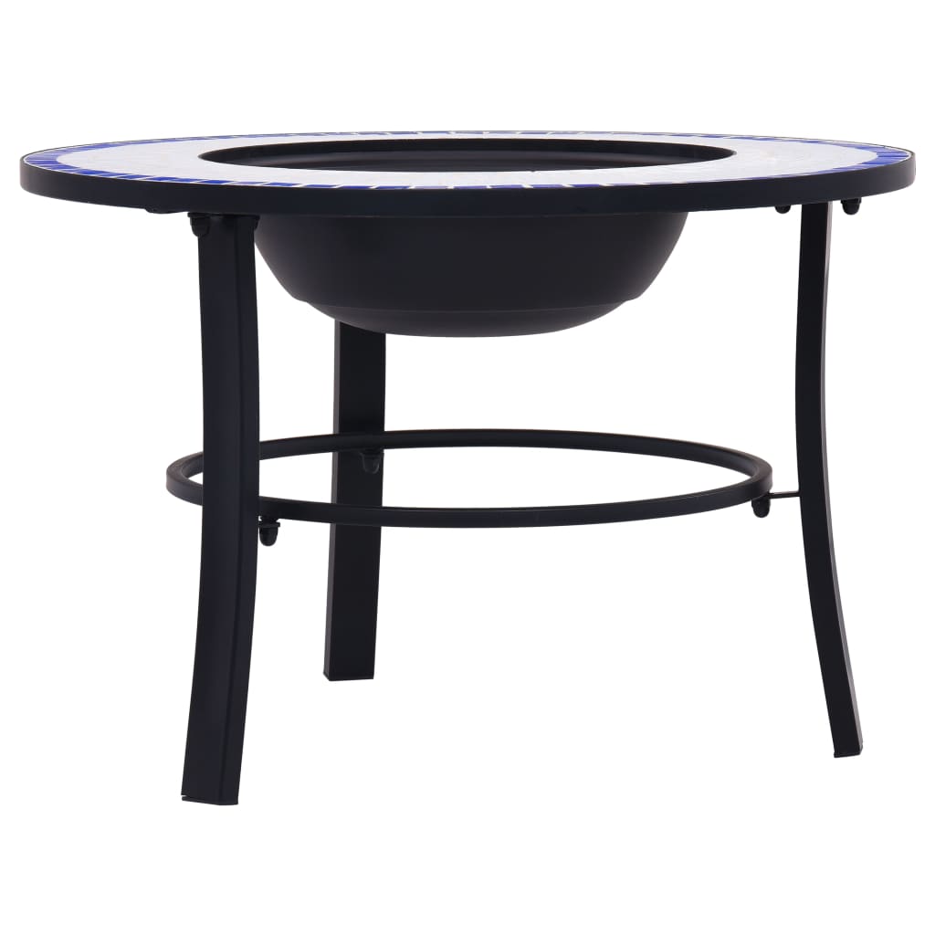 Pejs Mosaik Keramik Blå og Hvid 68 cm