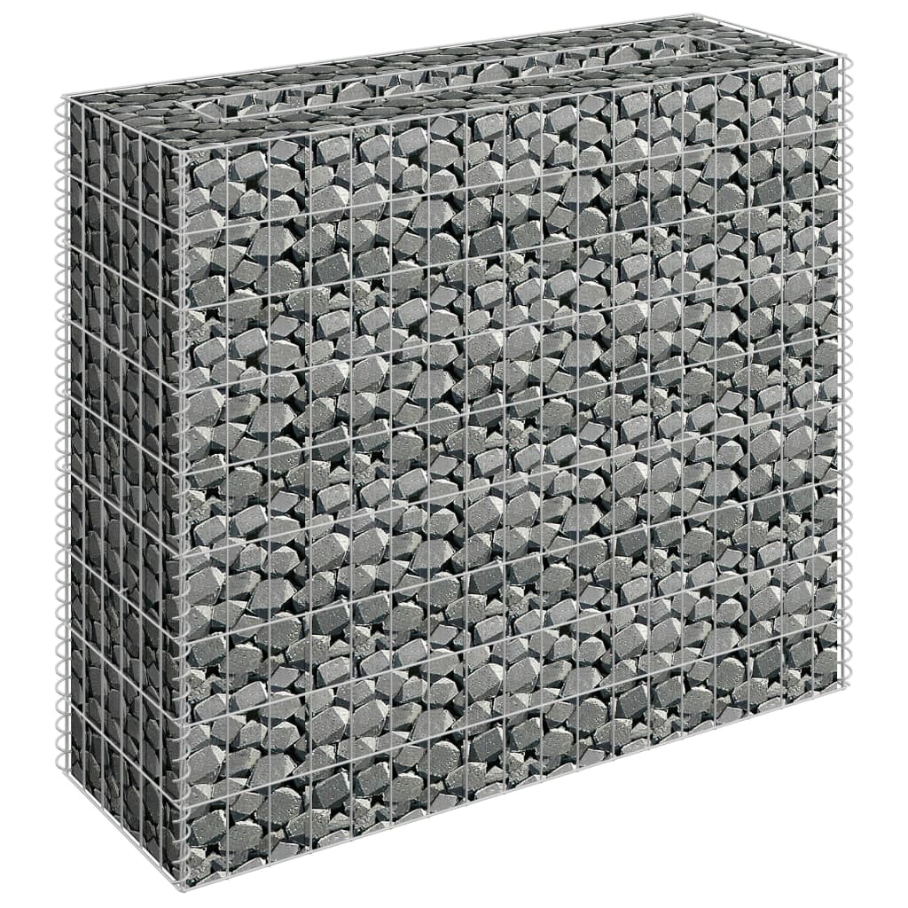 Gabion Højseng Galvaniseret Stål 90×30×90 cm