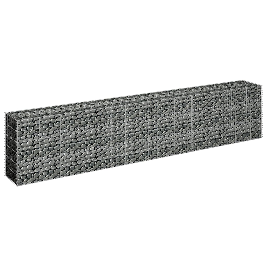 Gabion Højseng Galvaniseret Stål 270×30×60 cm