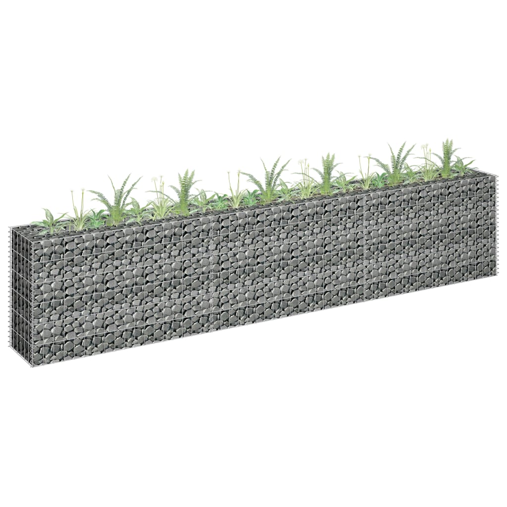 Gabion Højseng Galvaniseret Stål 270×30×60 cm