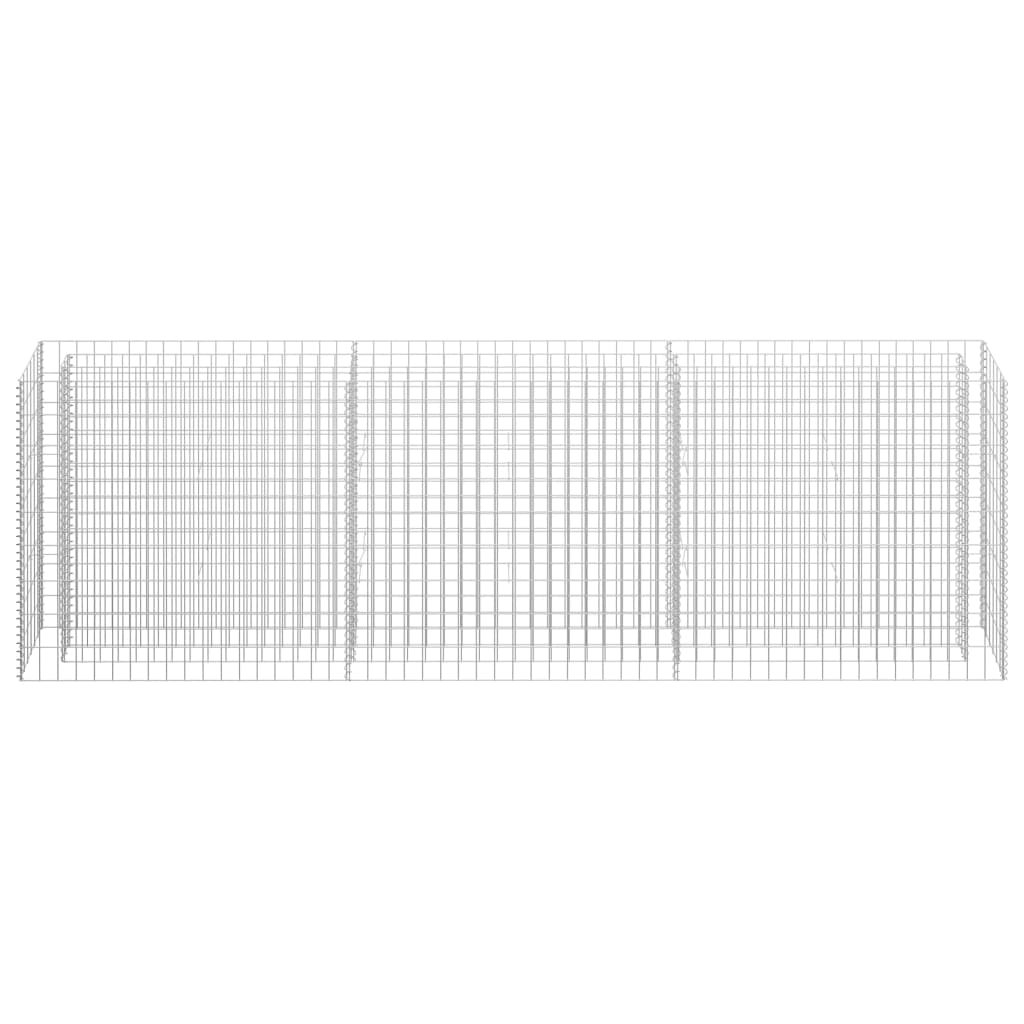 Gabion Højseng Galvaniseret Stål 270 x 30 x 90 cm