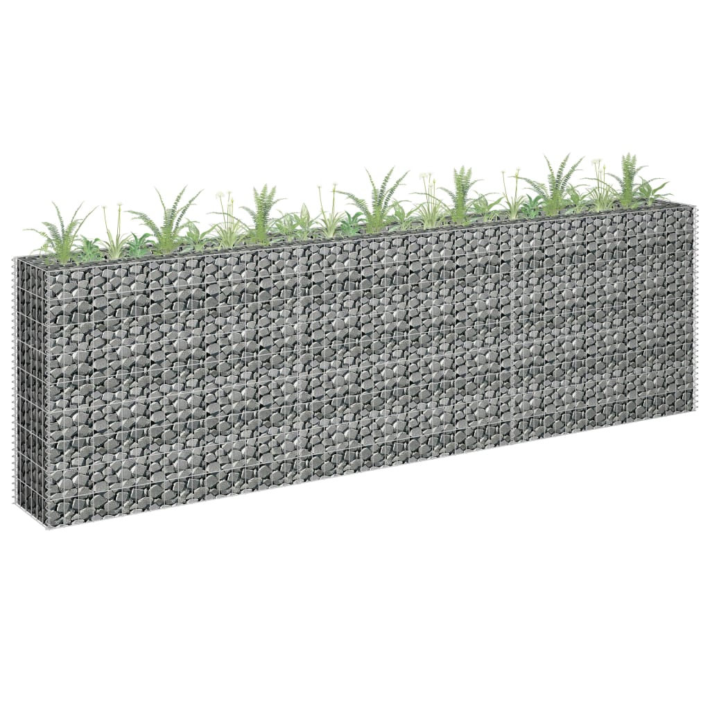 Gabion Højseng Galvaniseret Stål 270 x 30 x 90 cm