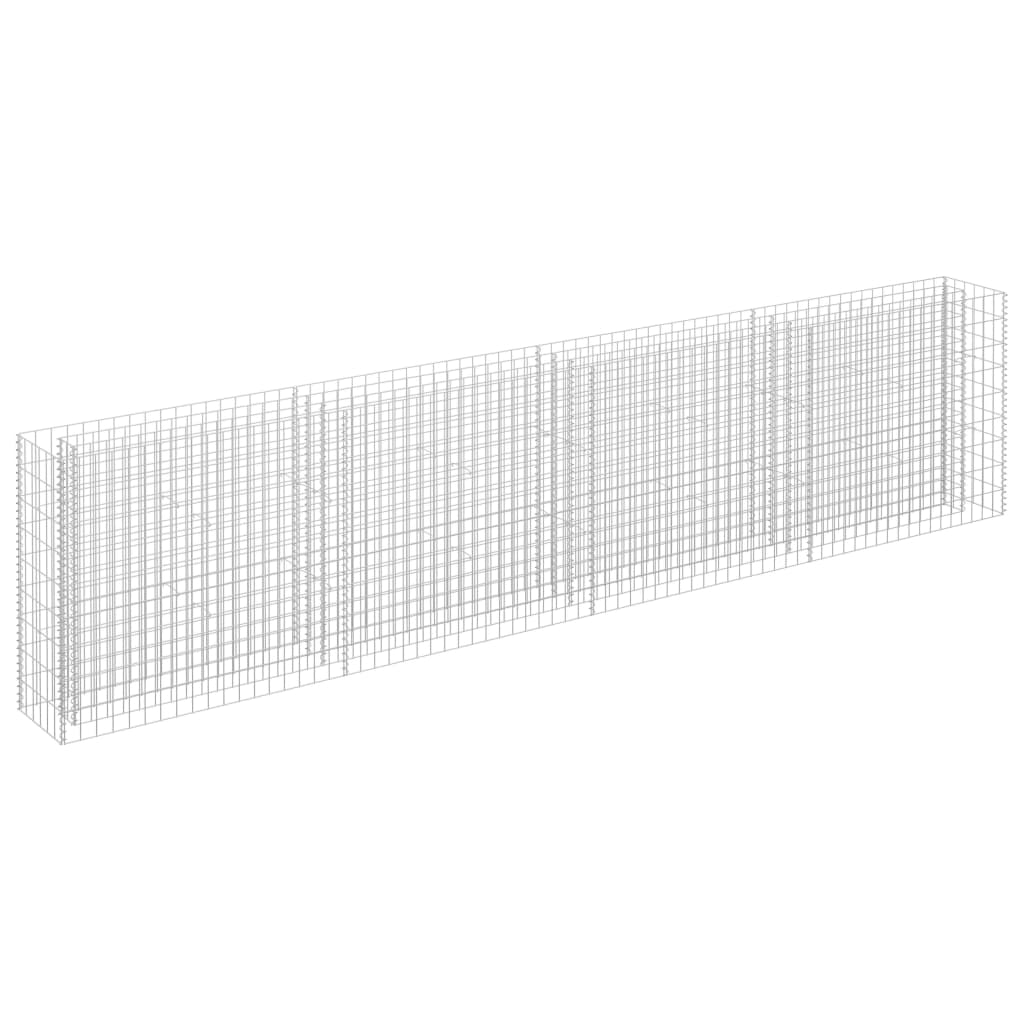 Gabion Højseng Galvaniseret Stål 360×30×90 cm