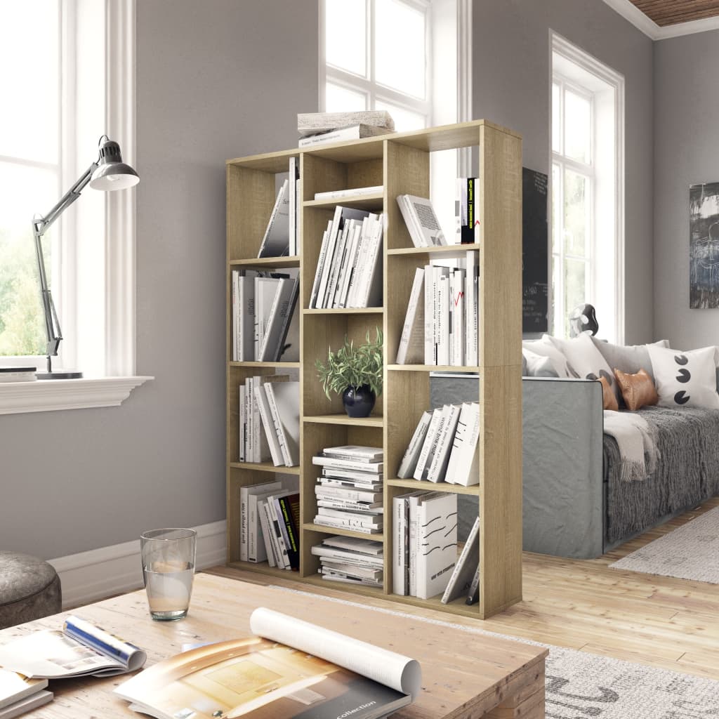 Rumdeler/reol Sonoma eg 100x24x140 cm træmateriale