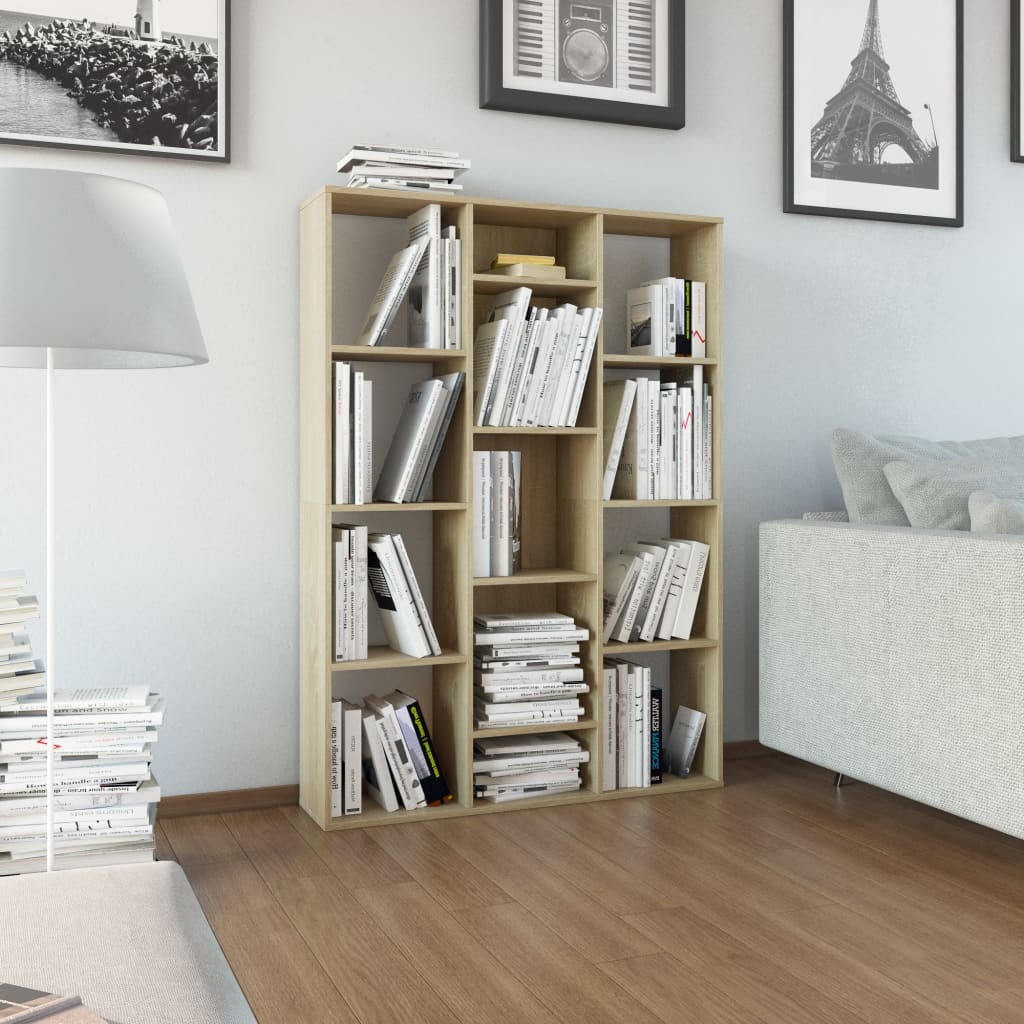 Rumdeler/reol Sonoma eg 100x24x140 cm træmateriale