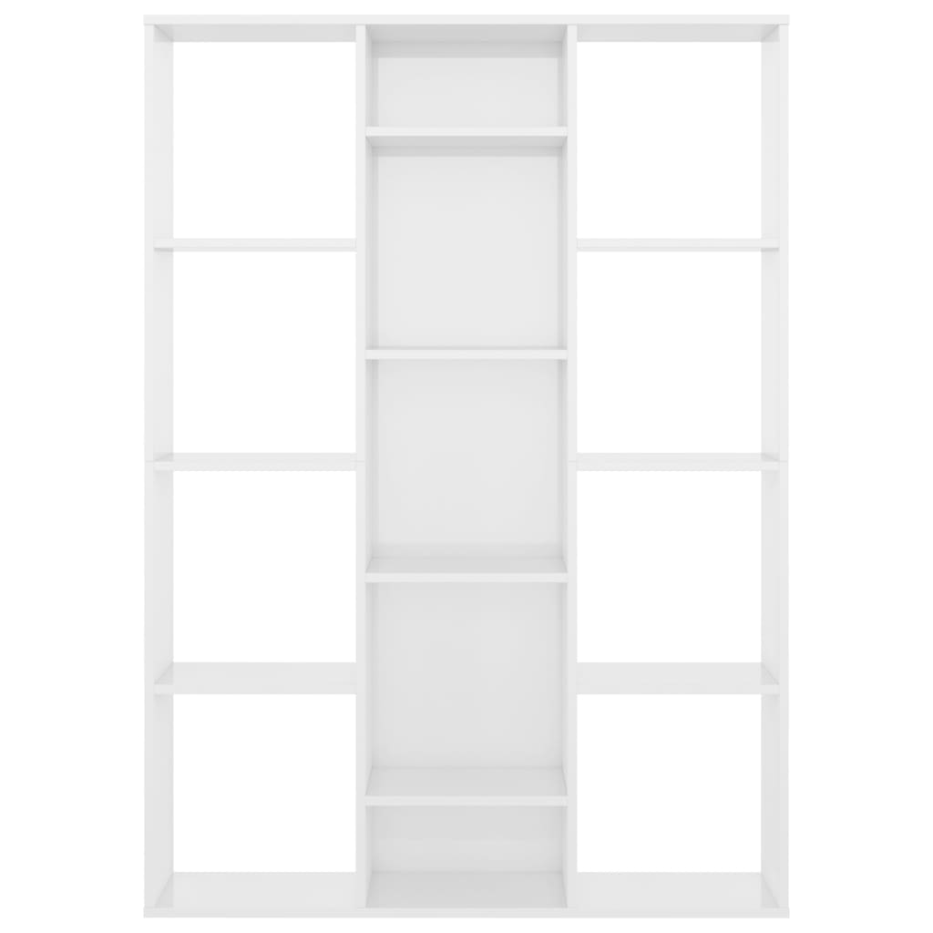 Rumdeler/Reol Højglans Hvid 100x24x140 cm