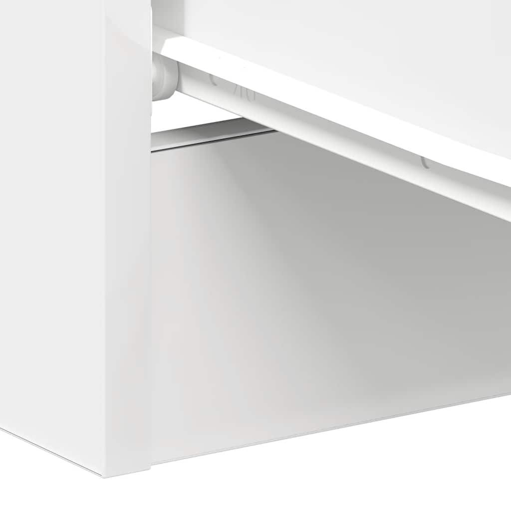 Sengeborde 2 stk Hvidt 38x35x56 cm træmateriale