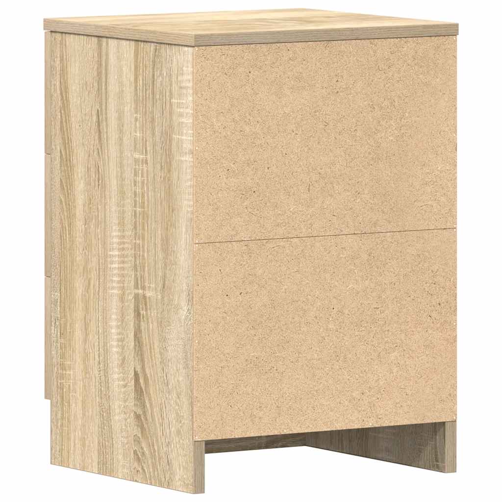 Sengeborde 2 stk Sonoma eg 38x35x56 cm træmateriale