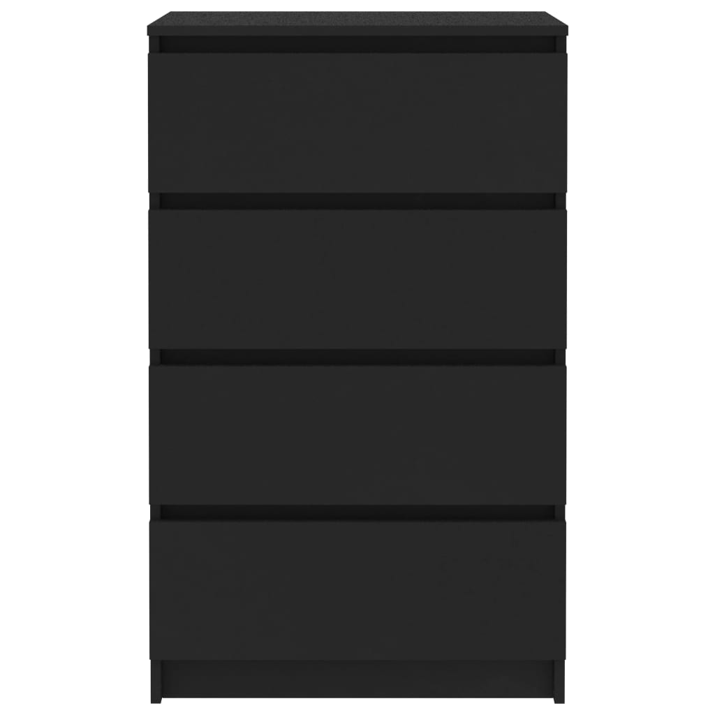 Skænk Sort 60x35x98,5 cm Træ Materiale
