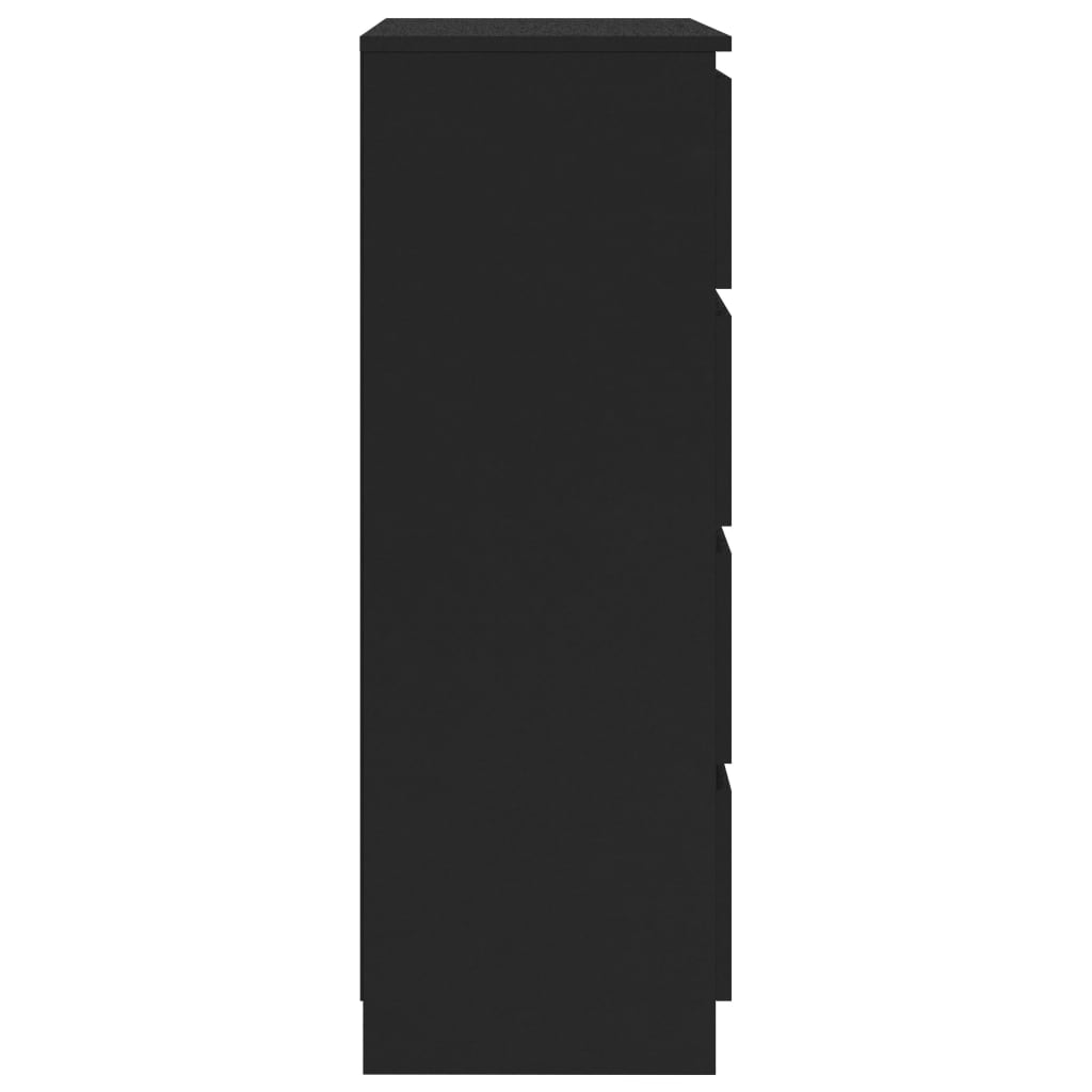 Skænk Sort 60x35x98,5 cm Træ Materiale