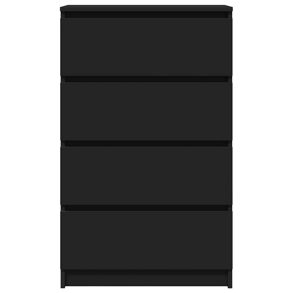 Skænk Sort 60x35x98,5 cm Træ Materiale