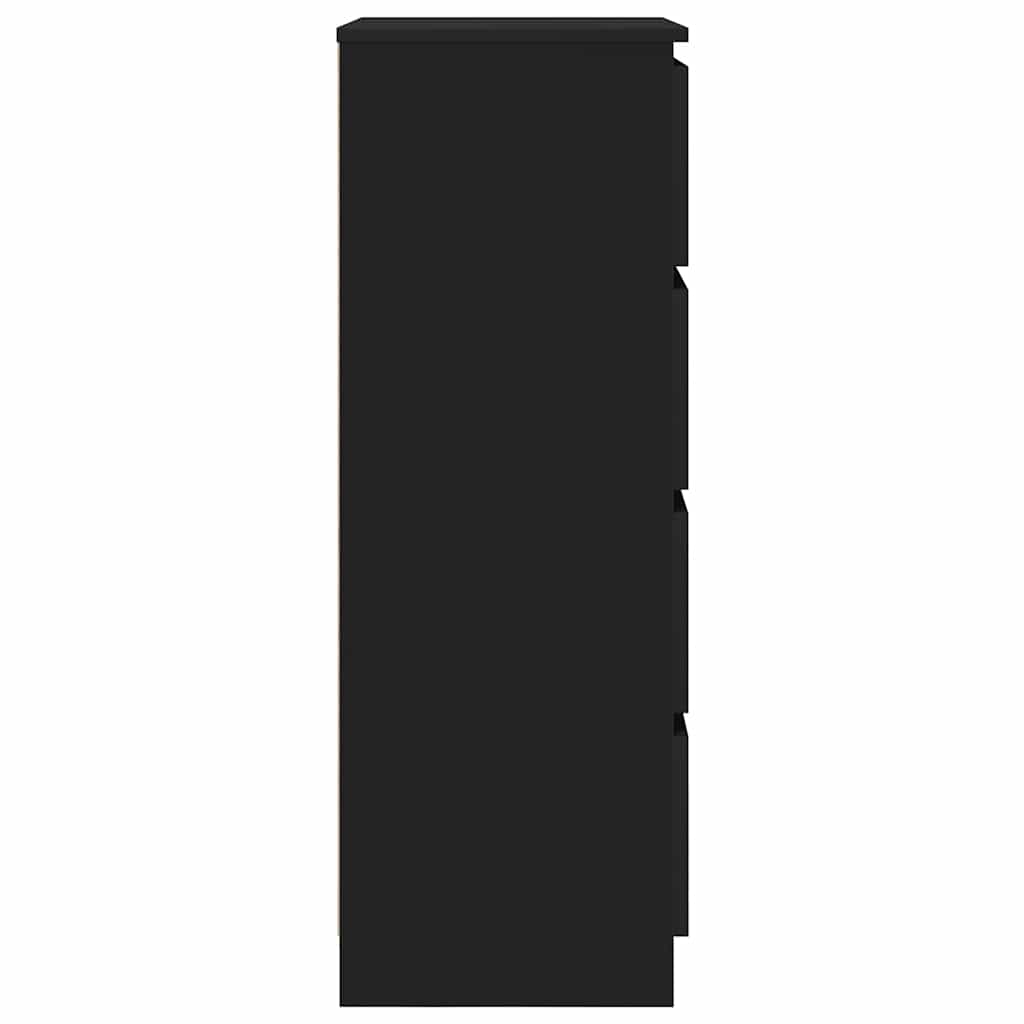 Skænk Sort 60x35x98,5 cm Træ Materiale