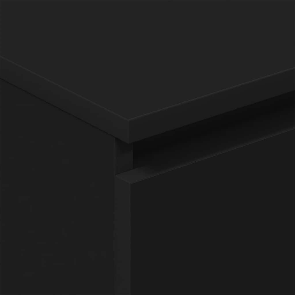 Skænk Sort 60x35x98,5 cm Træ Materiale