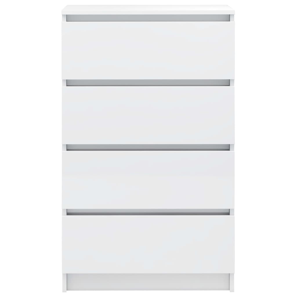 Skænk Højglans Hvid 60x35x98,5 cm Træmateriale