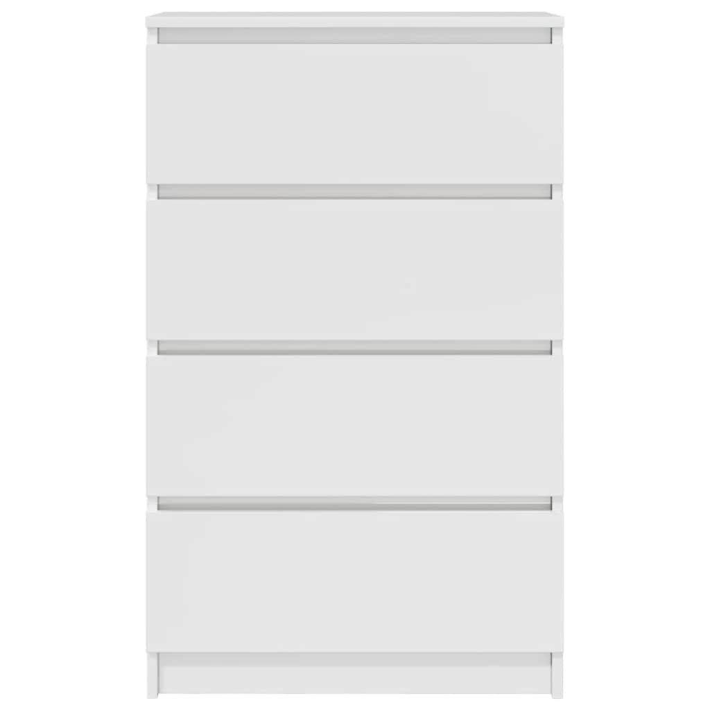 Sideboard Hochglanz-Weiß 60x35x98,5 cm Holzwerkstoff