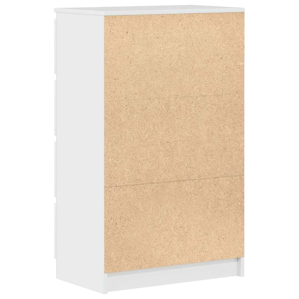 Skænk Højglans Hvid 60x35x98,5 cm Træmateriale