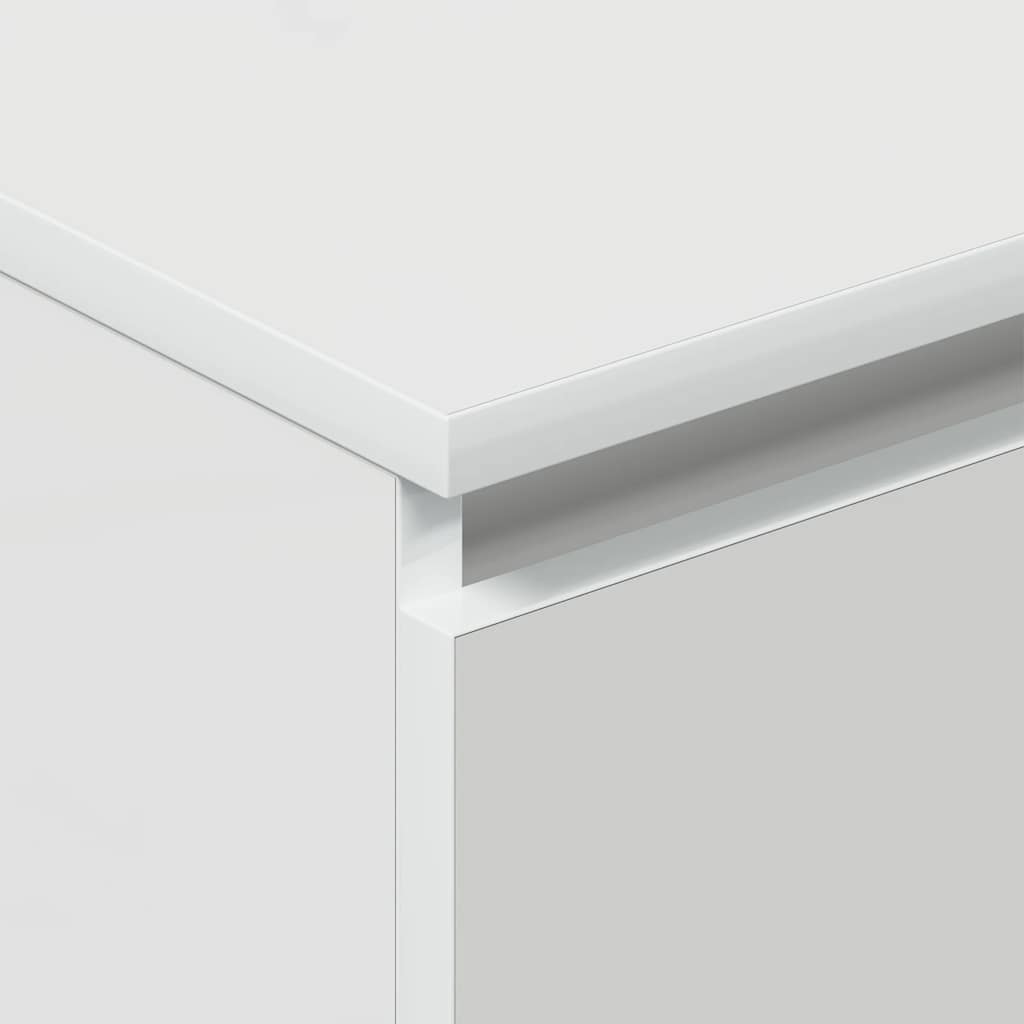 Skænk Højglans Hvid 60x35x98,5 cm Træmateriale
