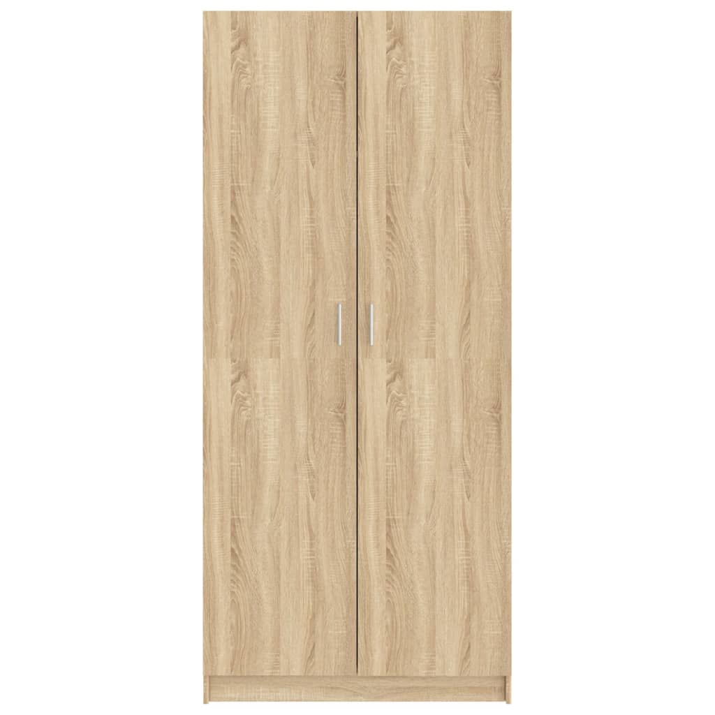 Garderobeskab Sonoma Eg 80x52x180 cm Træmateriale