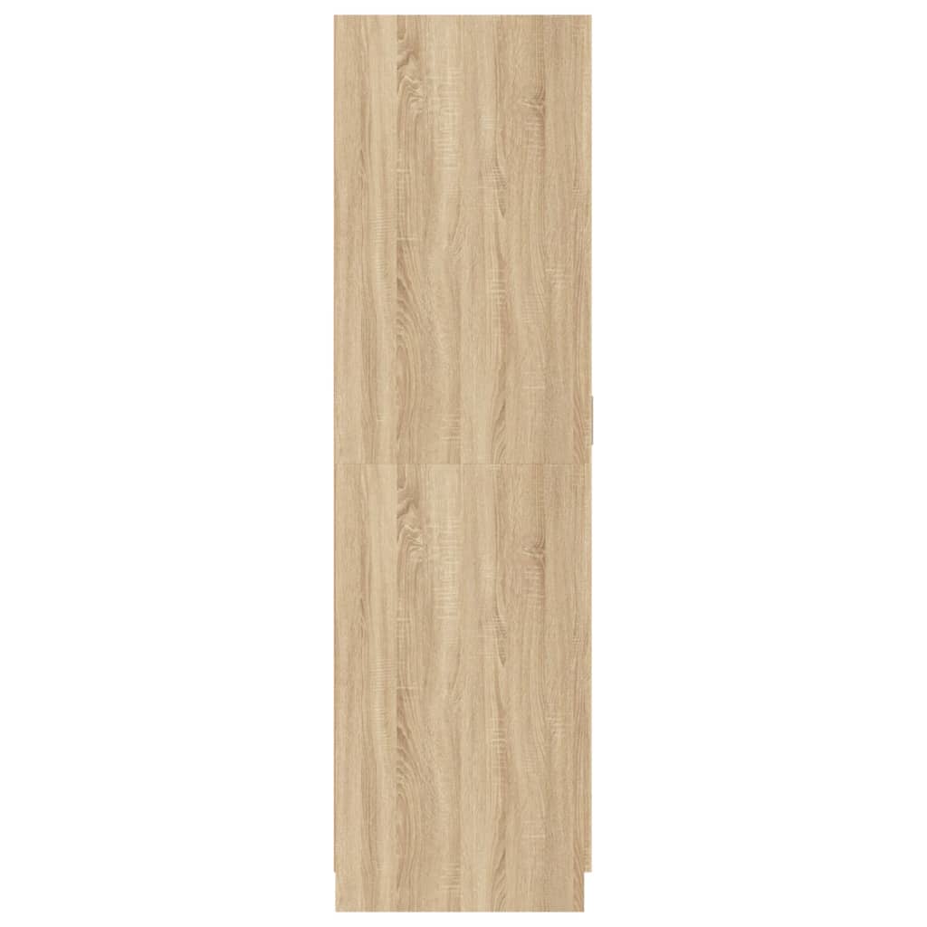 Garderobeskab Sonoma Eg 80x52x180 cm Træmateriale