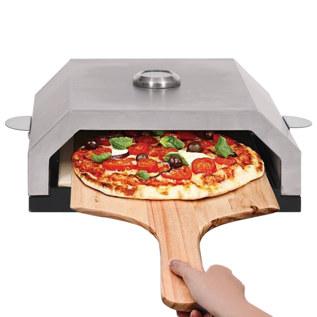 pizzaovn med keramisk sten til gas-kulgrill