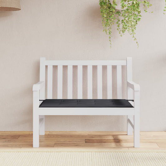 Gartenbank-Auflage Schwarz 100x50x4 cm Oxford-Gewebe