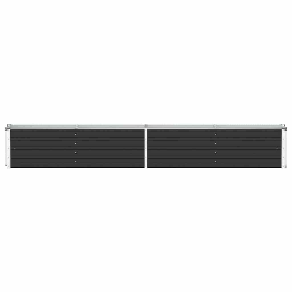 Garten-Hochbeet Verzinkter Stahl 320×40×45 cm Anthrazit