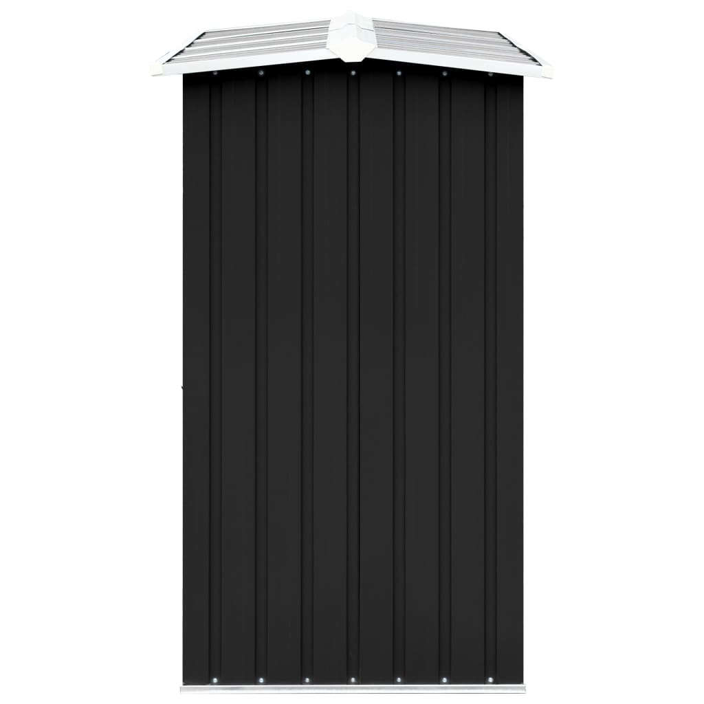 Brænde Opbevaring Galvaniseret Stål 330 x 92 x 153 cm Antracit