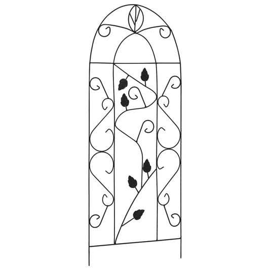 Rankgitter 3 Stk. Schwarz 40×100 cm Eisen