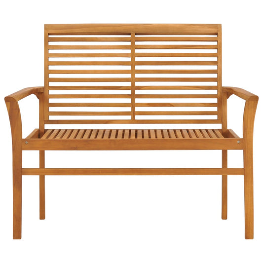 Havebænk 112 cm massiv teaktræ