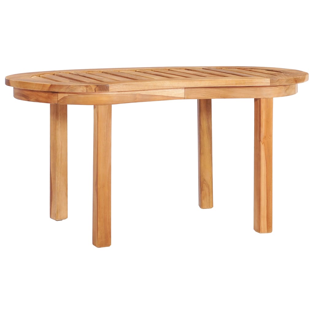Sofabord 90x50x45 cm massivt teaktræ