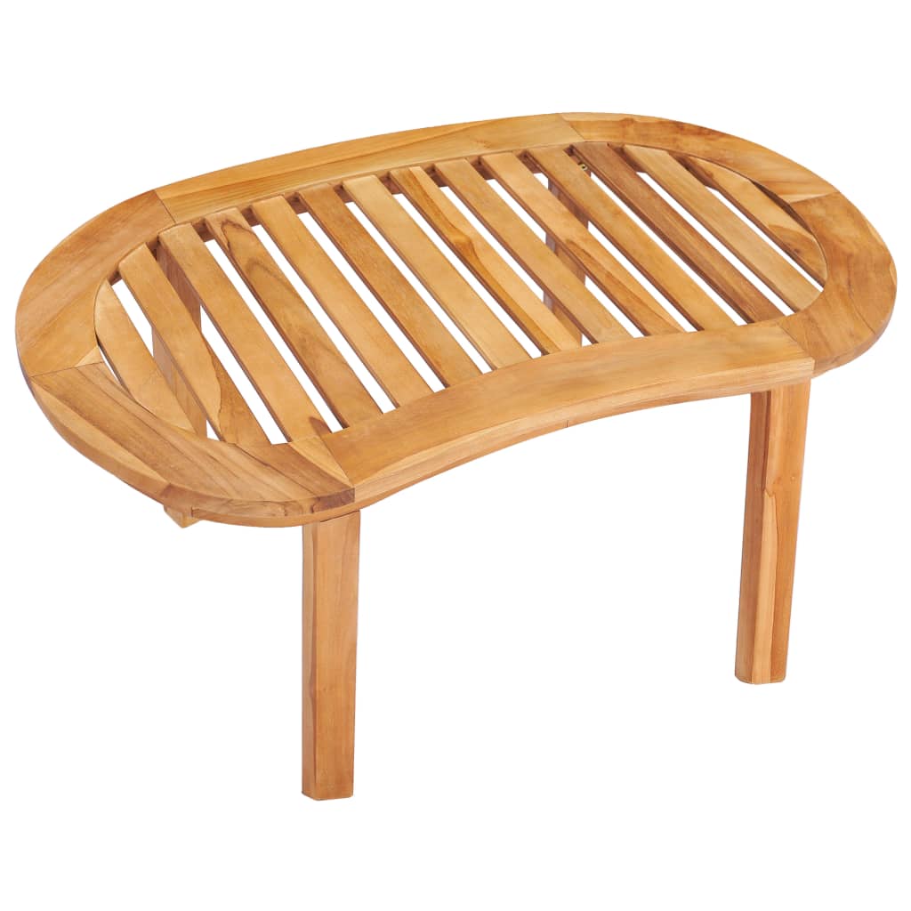 Sofabord 90x50x45 cm massivt teaktræ