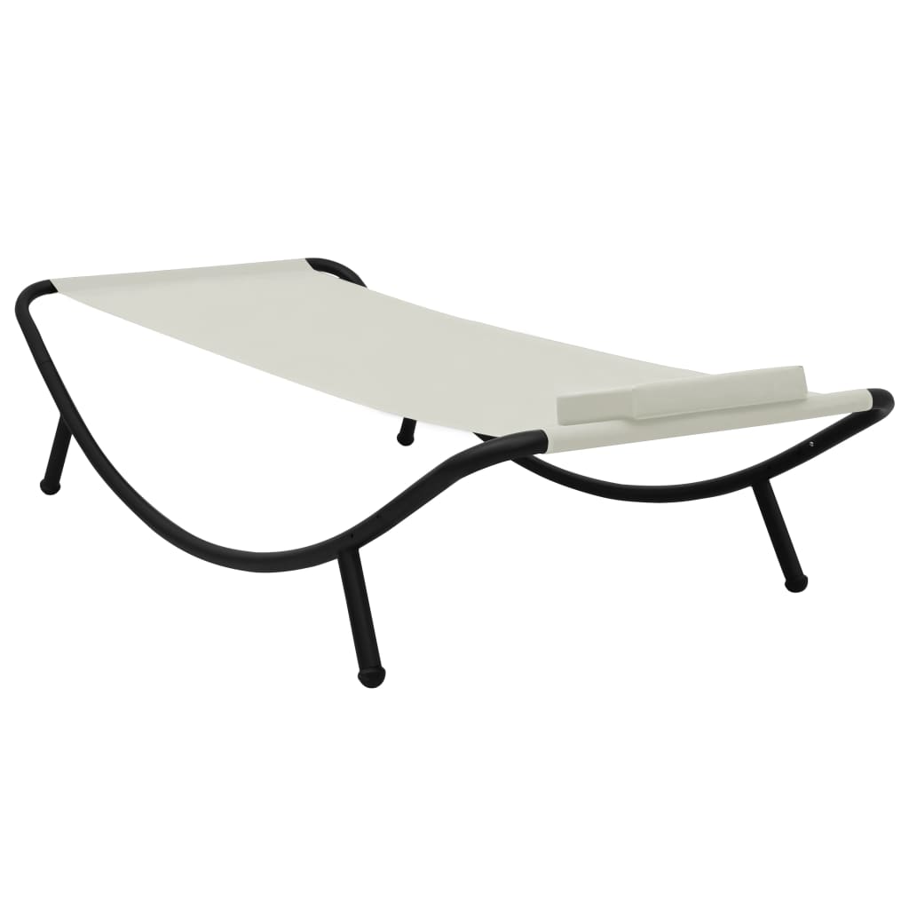 Haveseng Creme 200x90 cm Stål