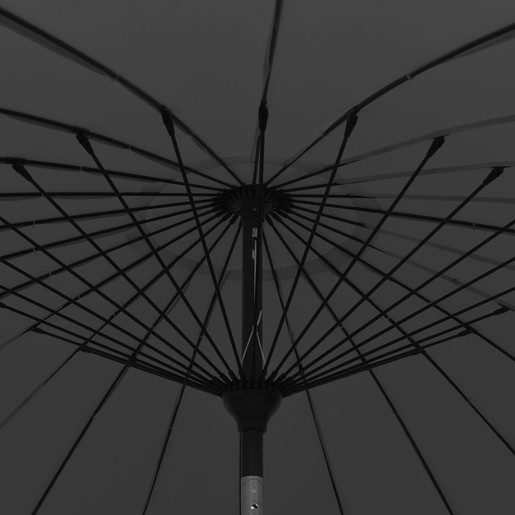 Parasol med alu stang 270 cm antracit