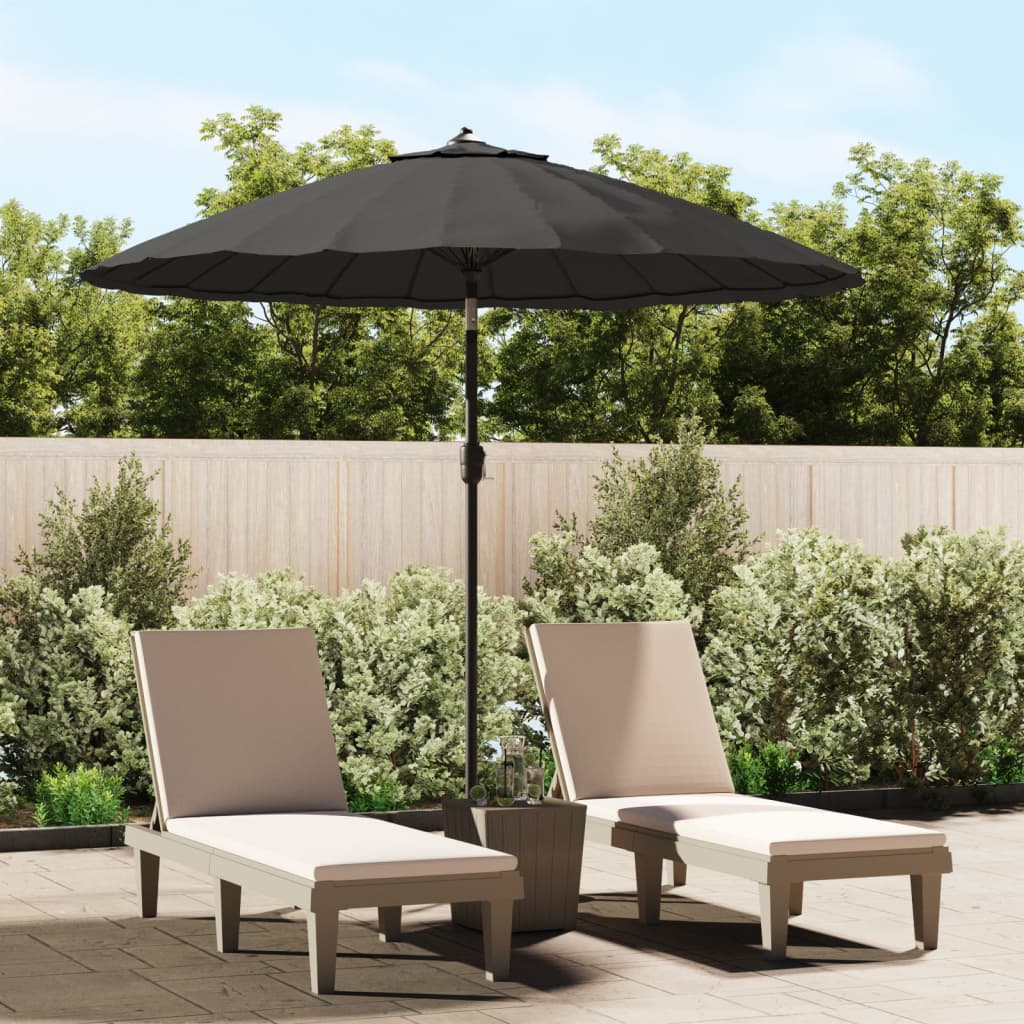 Parasol med alu stang 270 cm antracit