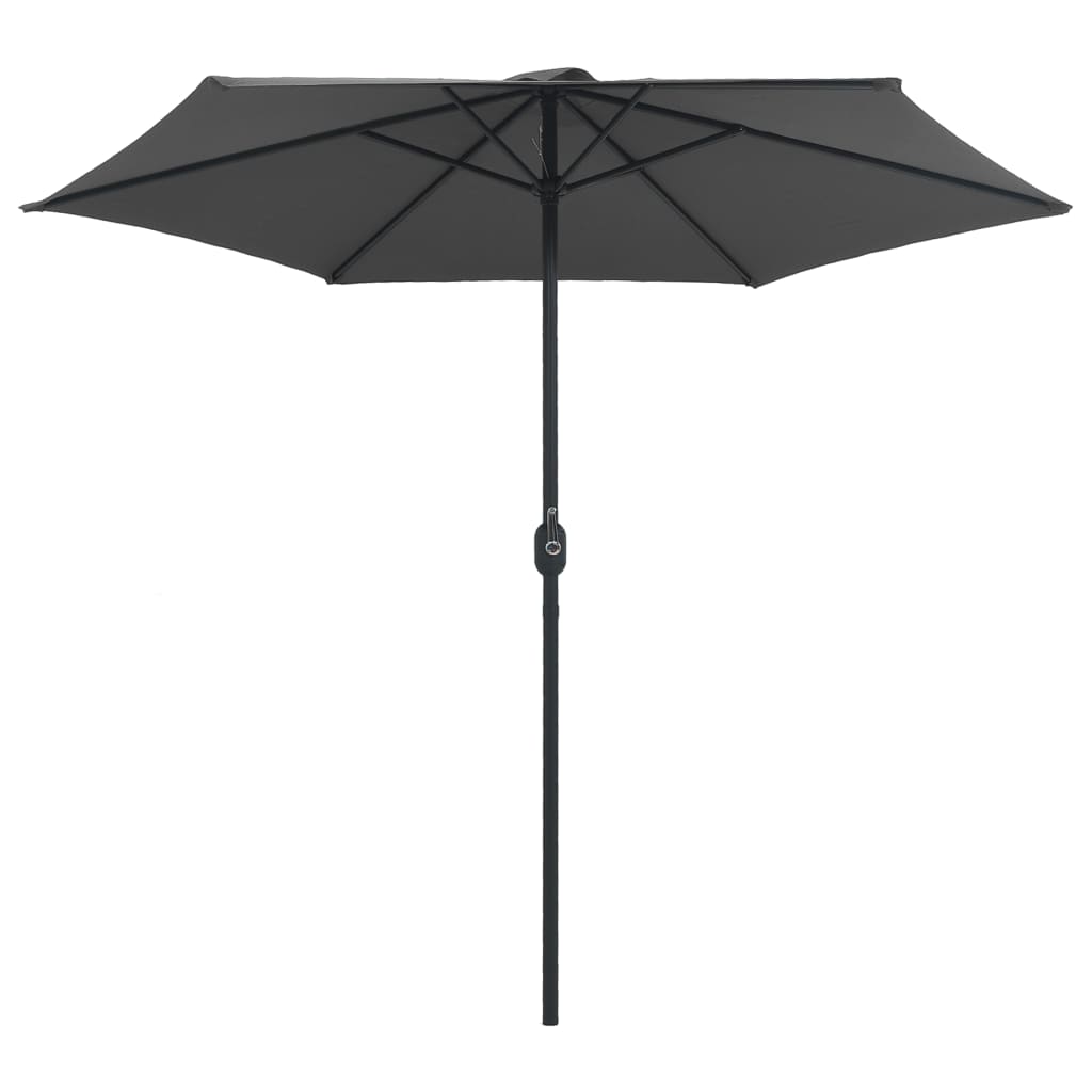 Parasol med alu stang 270x246 cm antracit
