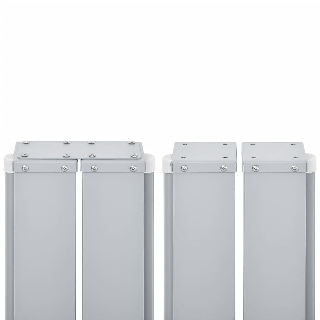 Ausziehbare Seitenmarkise Braun 120 x 600 cm