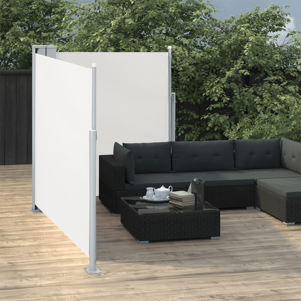 Ausziehbare Seitenmarkise Creme 140 x 600 cm