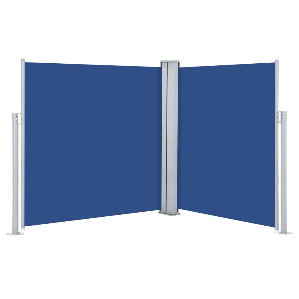 Ausziehbare Seitenmarkise Blau 140 x 600 cm