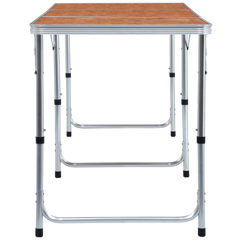 Sammenklappeligt Campingbord Aluminium 180 x 60 cm