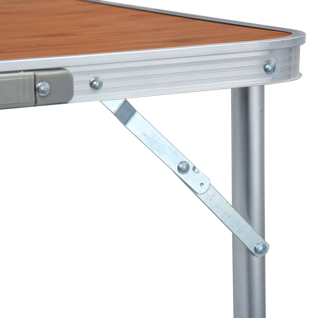 Sammenklappeligt Campingbord Aluminium 180 x 60 cm