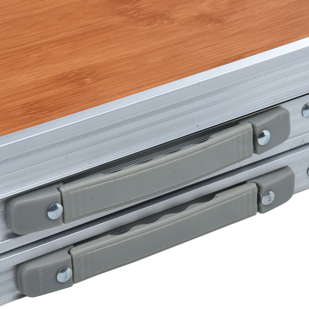Sammenklappeligt Campingbord Aluminium 180 x 60 cm