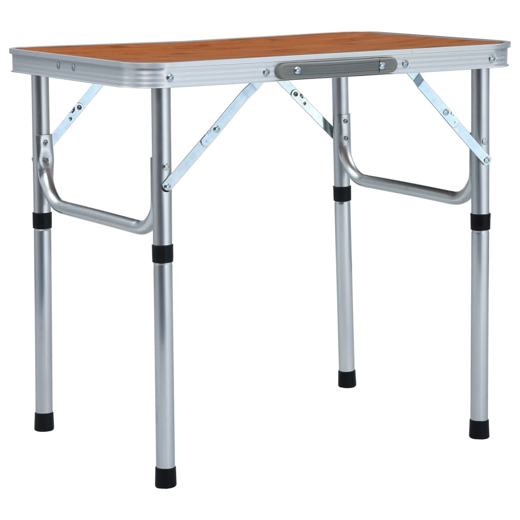 Klappbarer Campingtisch Aluminium 60x45 cm