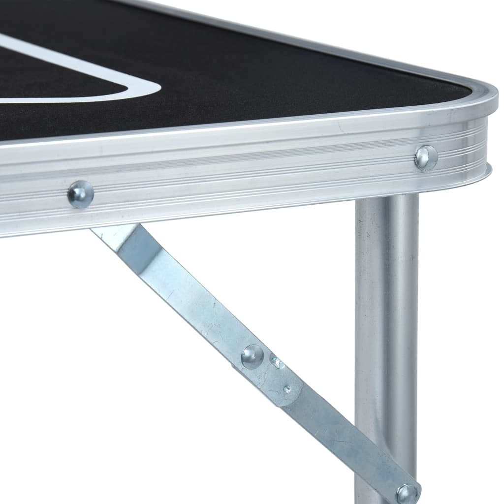 Sammenklappeligt Beer Pong Bord 240 cm Sort