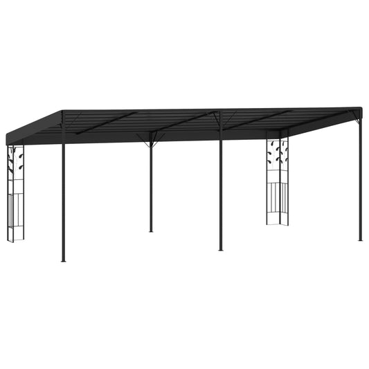 Wand-Pavillon 6x3x,5 m Anthrazit